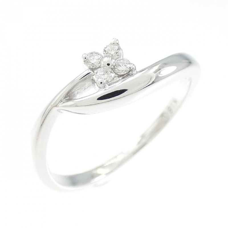 Nhẫn kim cương hoa K18WG - Hàng hiệu Authentic 854586