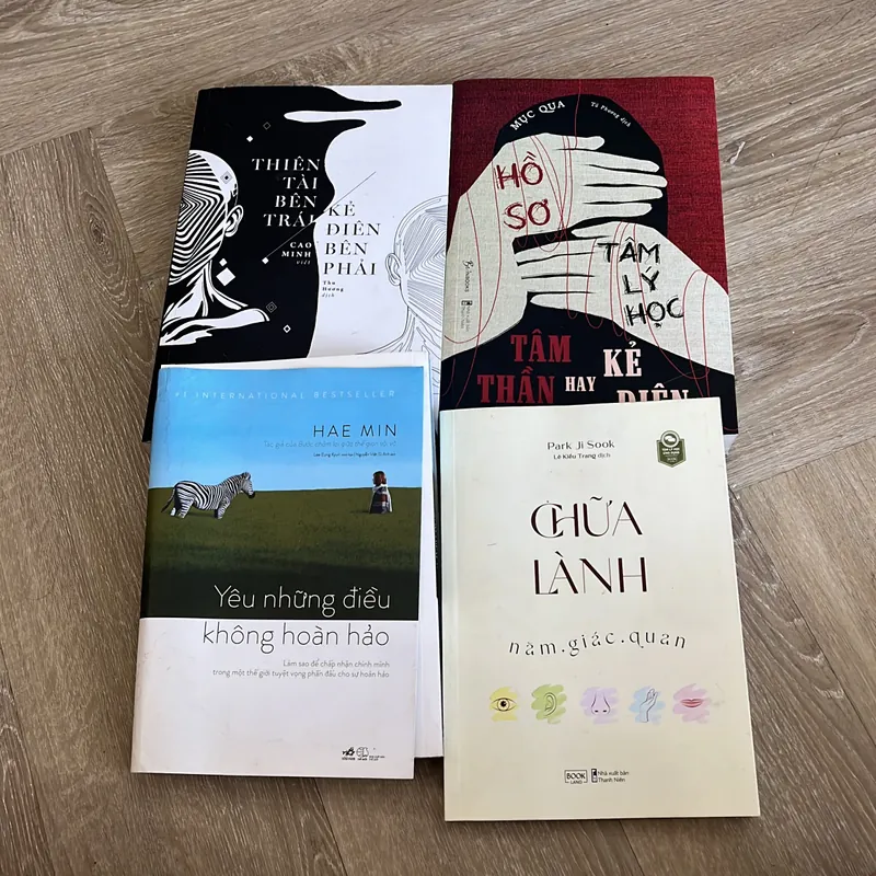 Combo 4 sách : thiên tài kẻ điên, tâm thần hay kẻ điên, yêu những điều không hoàn hảo... 717646