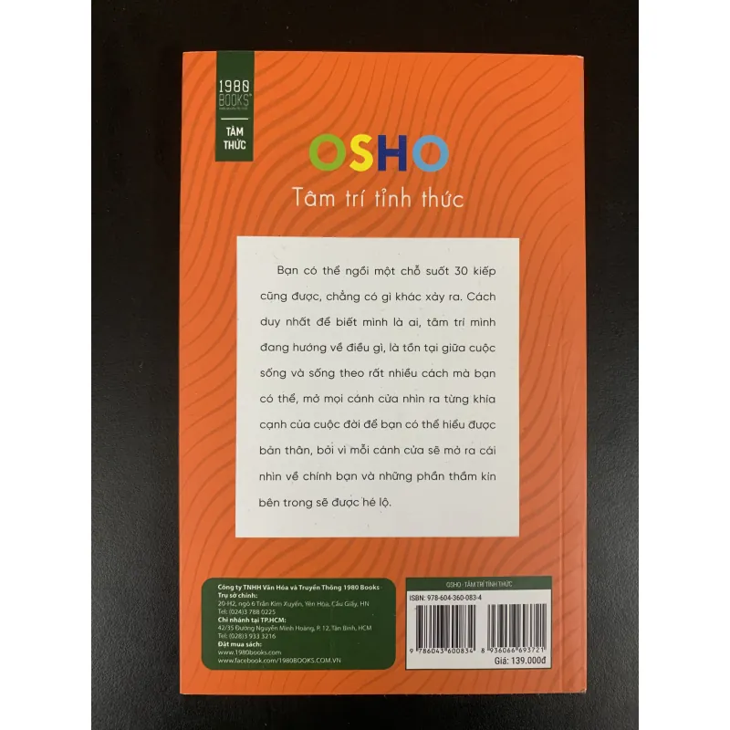 (Sách cũ) OSHO - Tâm trí tỉnh thức. 929140