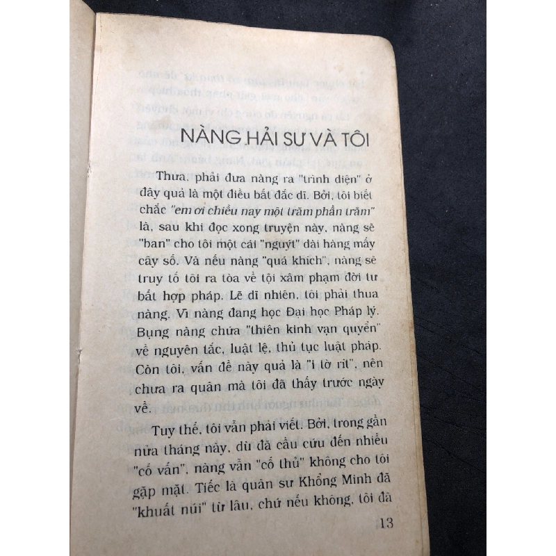 Nàng hải sư và tôi 1998 mới 60% ố vàng Tạ Nghi Lễ HPB0906 SÁCH VĂN HỌC 915180
