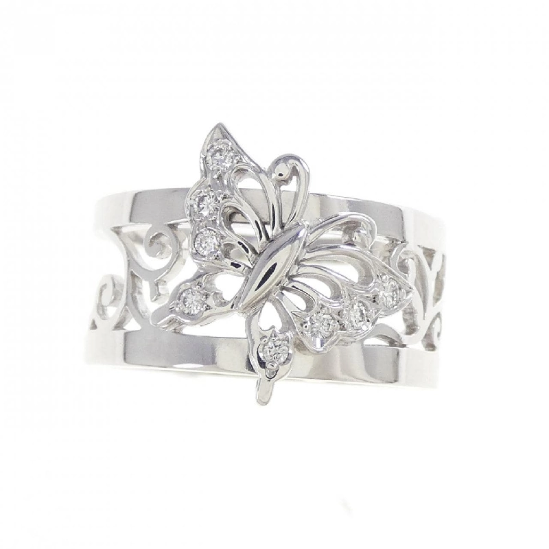 Nhẫn kim cương bướm Mikimoto 0.07CT - Hàng hiệu Authentic 839782