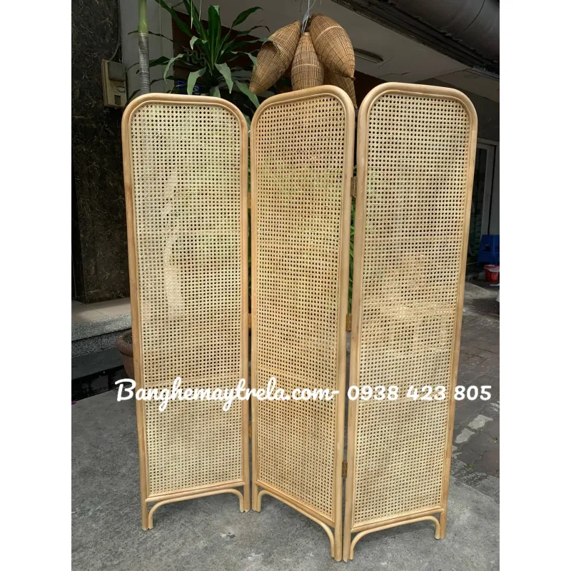 Bình phong mây tự nhiên lưới mắt cáo giá rẻ 599729