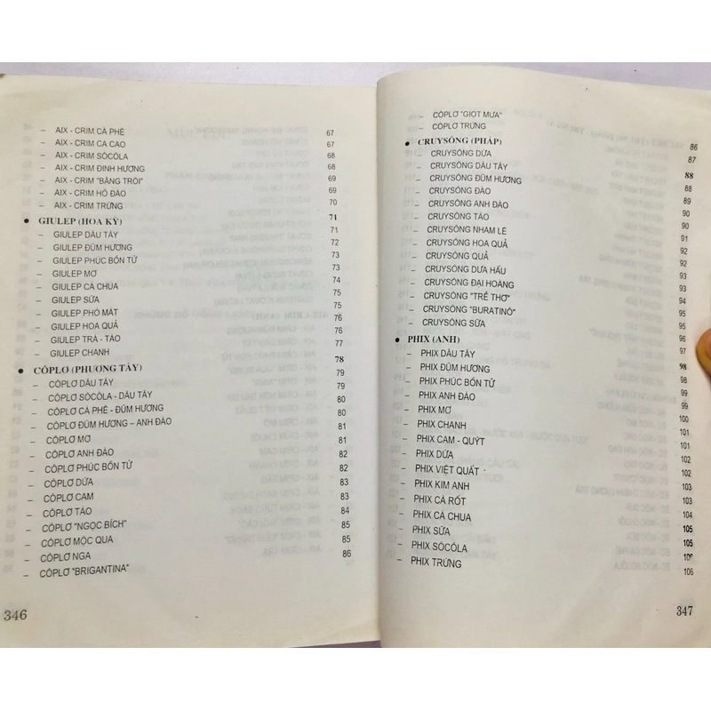 501 CÔNG THỨC PHA CHẾ NƯỚC HOA QUẢ VÀ COCKTALL - 359 trang , nxb: 2007 354915