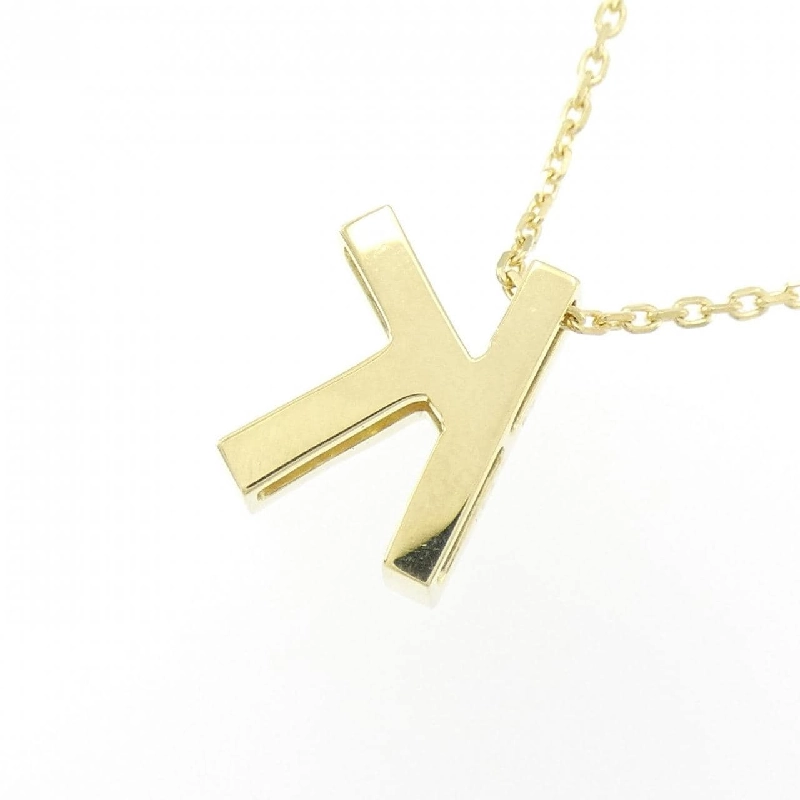 K18YG Chữ cái K Dây chuyền kim cương 0.28CT - Hàng hiệu Chính hãng 859156