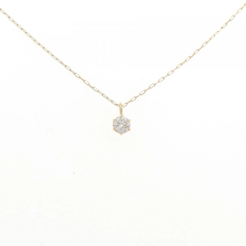 K18YG Solitaire Dây chuyền kim cương 0.07CT - Hàng hiệu Chính hãng 859689