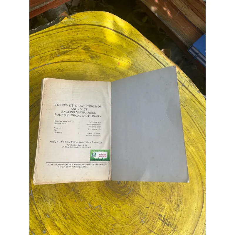 TỪ ĐIỂN KỸ THUẬT TỔNG HỢP ANH - VIỆT ENGLISH- VIETNAMESE POLYTECHNICAL DICTIONARY 730631