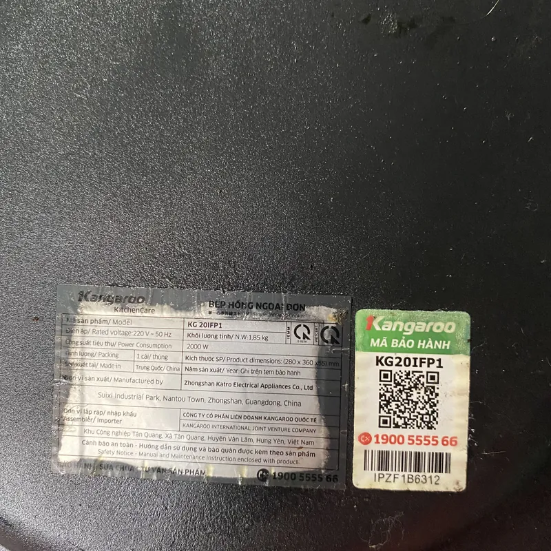 Bếp hồng ngoại đơn 738522