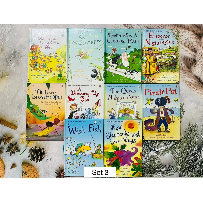 Set 3  Usborne First Reading 10q bìa cứng 759328