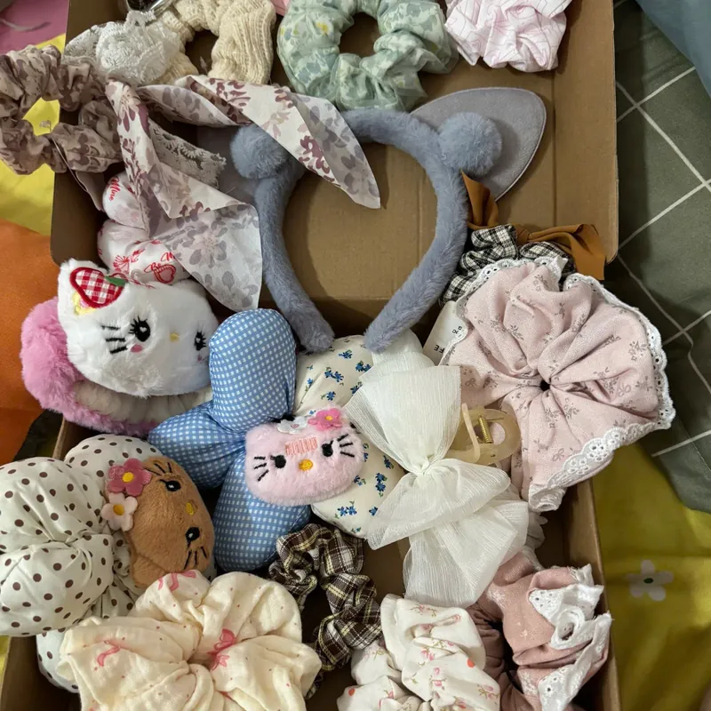 Phụ kiện, cột tóc, kẹp tóc, bờm tóc mới 100% chưa sử dụng 694595