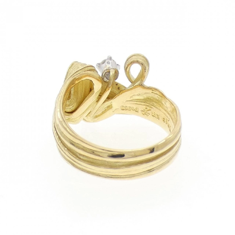 Nhẫn kim cương K18YG/PT900 0.13CT - Hàng hiệu Authentic 850405