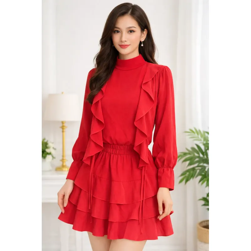 “Em set đỏ xinh xắn đã về ❤️ Dáng tôn dáng, mặc lên cực kỳ nổi bật  937043