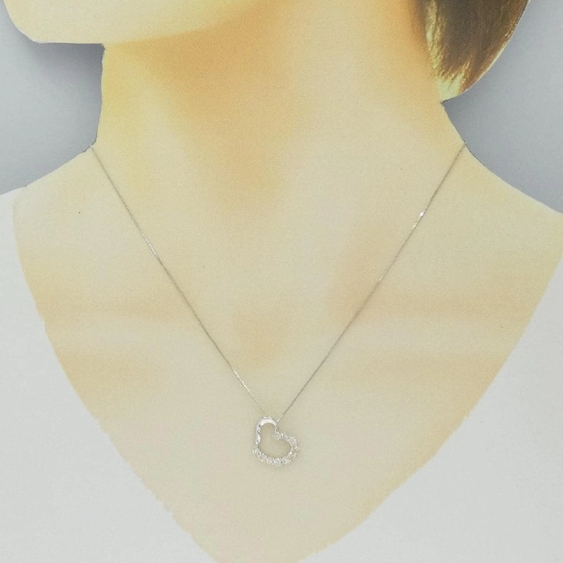 K10WG Dây chuyền kim cương hình trái tim 0.40CT - Hàng hiệu Chính hãng 857951