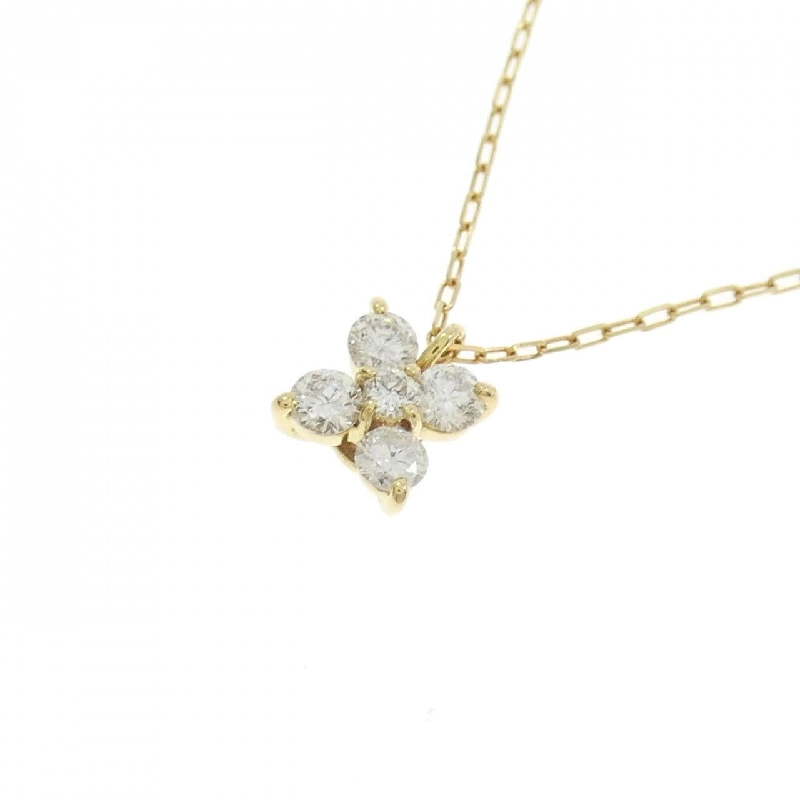 K18YG Hoa Kim Cương Dây Chuyền 0.20CT - Hàng hiệu Chính hãng 860713