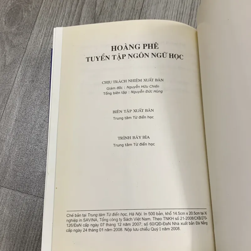 Tuyển tập ngôn ngữ học - hoàng phê. 7a3 783491