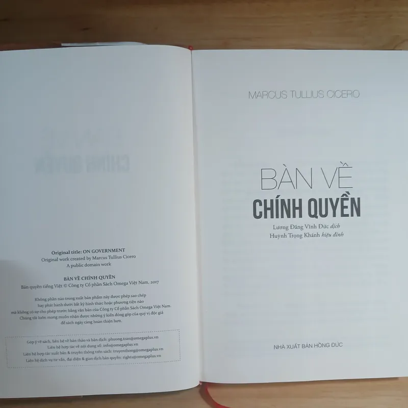 Bàn Về Chính Quyền - Marcus Tullius Cicero 716744
