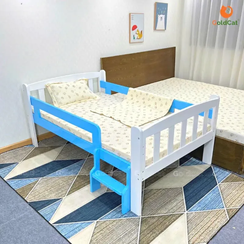 GIƯỜNG GỖ CHO BÉ GỖ TỰ NHIÊN KÍCH THƯỚC 100X170CM 588697