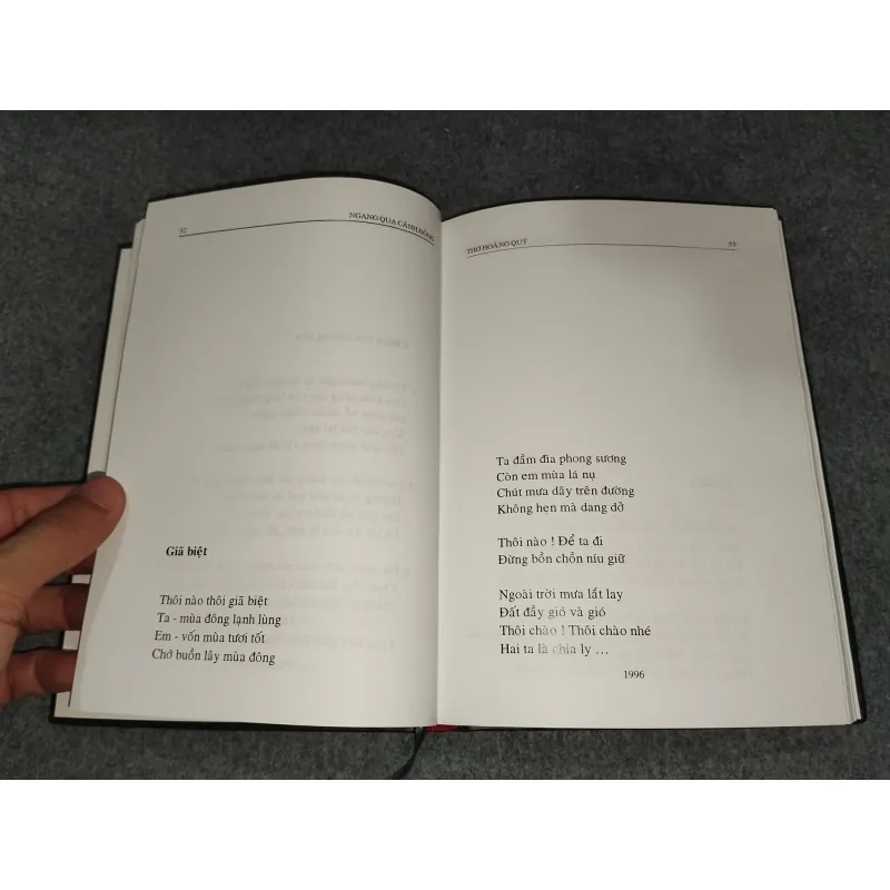 NGANG QUA CÁNH ĐỒNG - THƠ HOÀNG QUÝ 729317