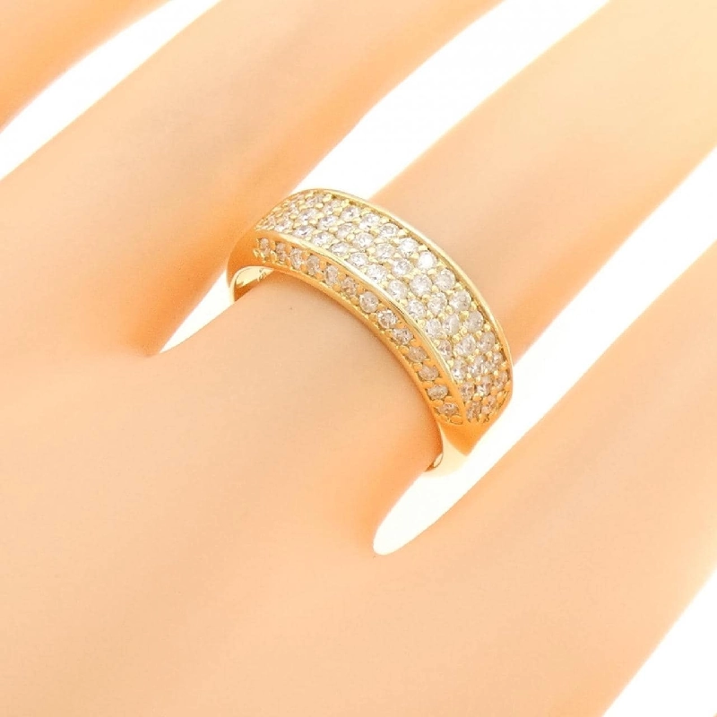 Nhẫn kim cương Pavé K18YG 0.85CT - Hàng hiệu Chính hãng 849731
