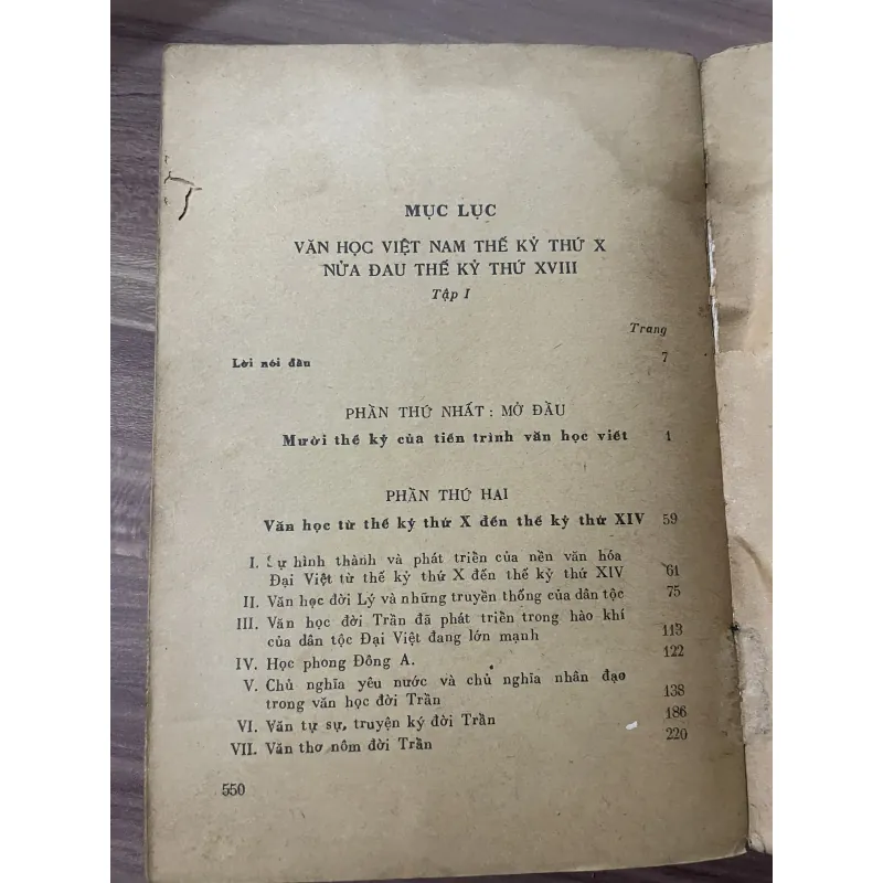 VĂN HỌC VIỆT NĂM THỂ KỶ THỨ X NỬA ĐẦU THỂ KỶ x - XVIII 748008