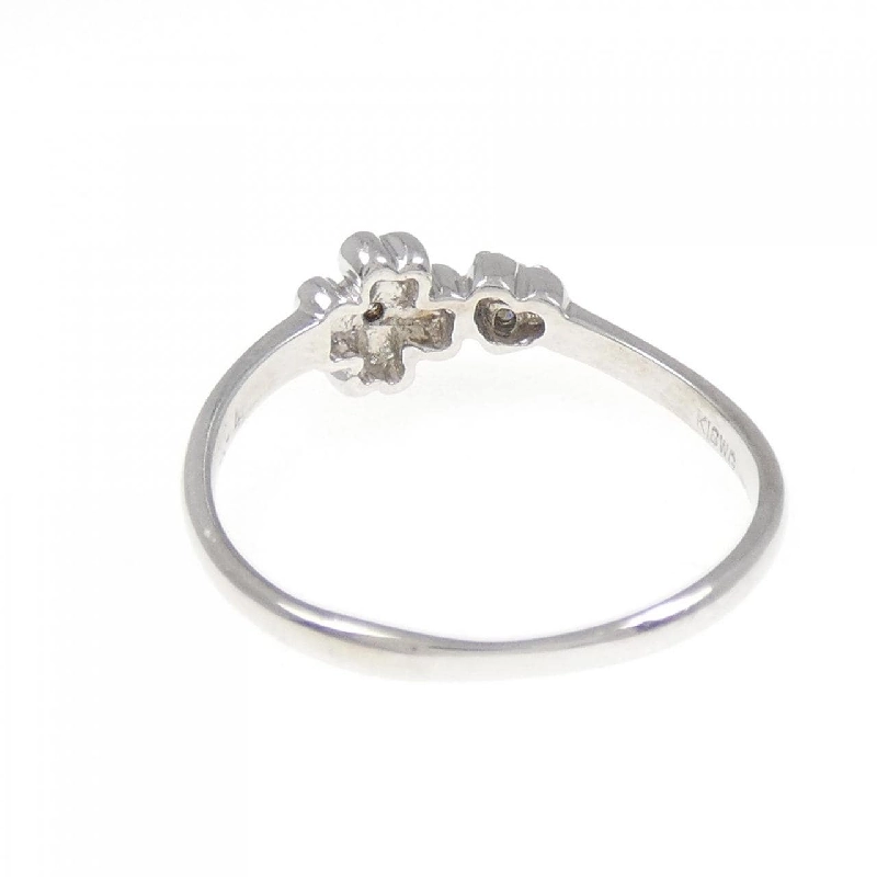 Nhẫn kim cương hình trái tim × cỏ ba lá K18WG 0.04CT - Hàng hiệu Chính hãng 846427