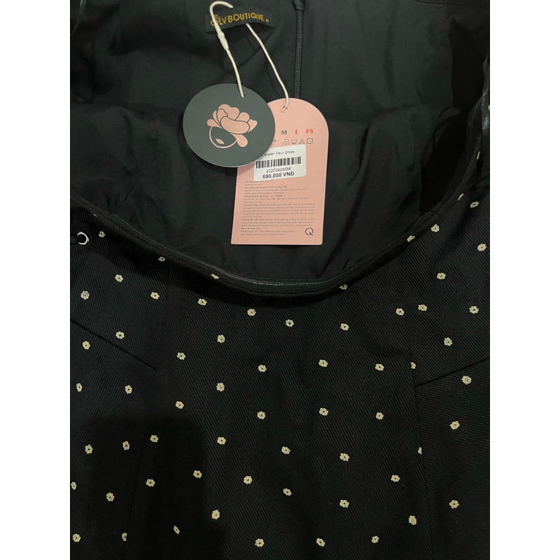 Đầm cúp ngực chấm bi OLV size M 499326