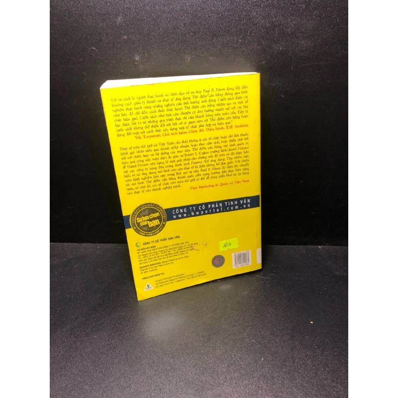 Balanced Scorecard Thẻ điểm cân bằng Paul R.Niven 2009 mới 80% ố nhẹ HCM0611 912620