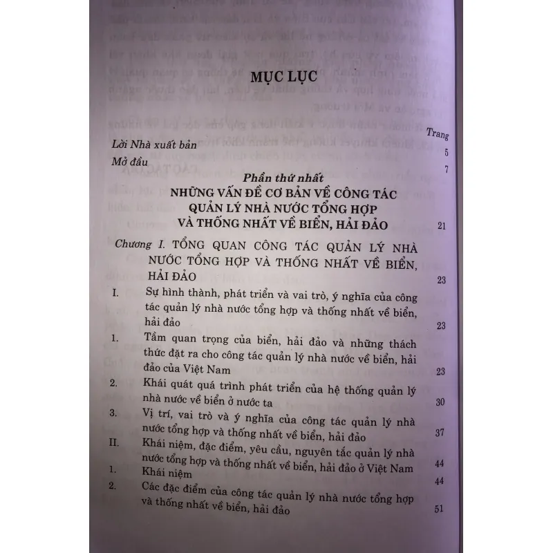 Quản lý nhà nước tổng hợp và thống nhất về Biển, Hải Đảo 744804