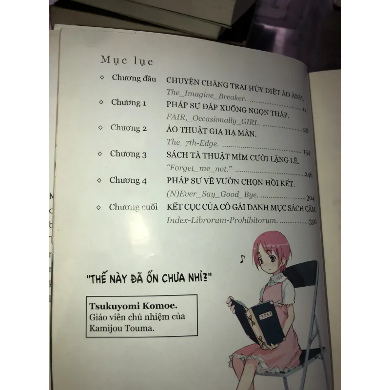 Cấm thư ma thuật index - tập 1 - Kamachi Kazuma 1031920