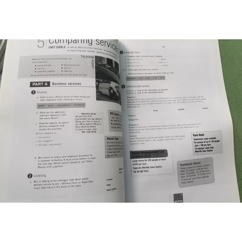 [Tiếng Anh căn bản] Aroma way - Business Goals 2 Part 1- A4 Elementary 2 1023199