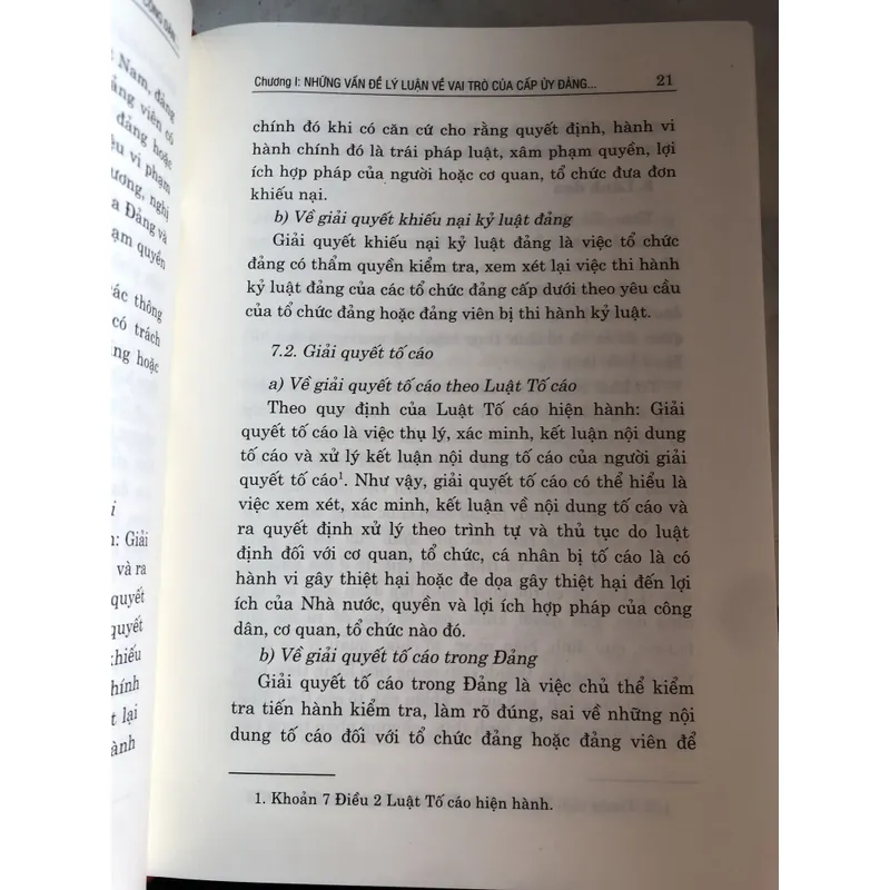 Nâng cao vai trò của cấp Uỷ Đảng trong tiếp công dân, giải quyết khiếu nại, tố cáo 722873