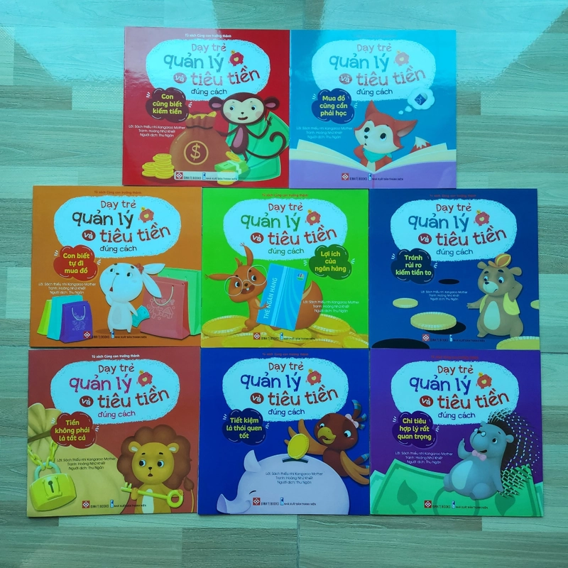 Bộ sách Dạy trẻ quản lý và tiêu tiền - 8 cuốn - Đinh Tị Books 542315