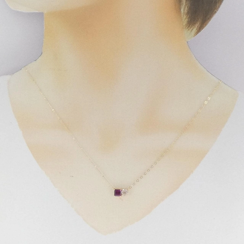 K10YG Đá Garnet Dây Chuyền - Hàng hiệu Chính hãng 860471