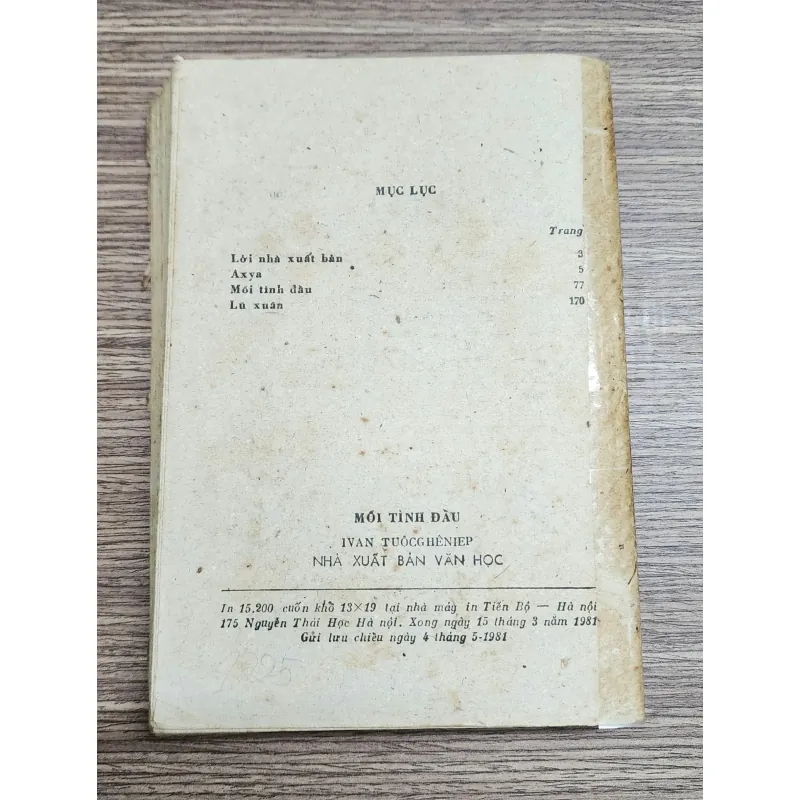 Truyện chọn lọc của Ivan Turgenev: MỐI TÌNH ĐẦU 706217