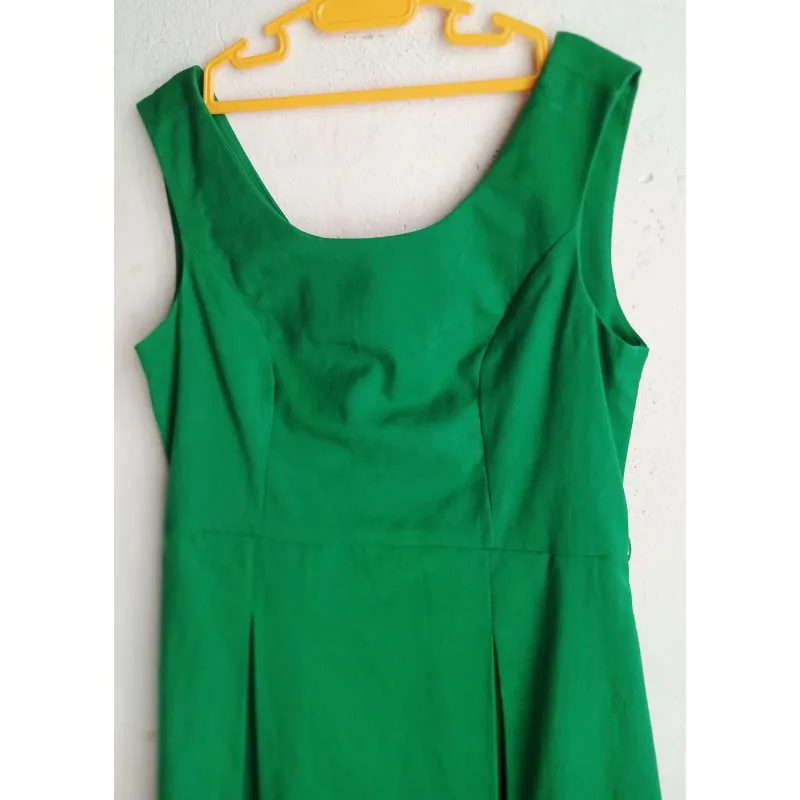 ĐẦM XẾP LI MÀU XANH 1030300