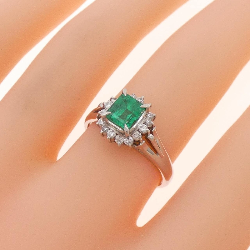 Nhẫn Emerald PT900 0.78CT - Hàng hiệu Chính hãng 853196