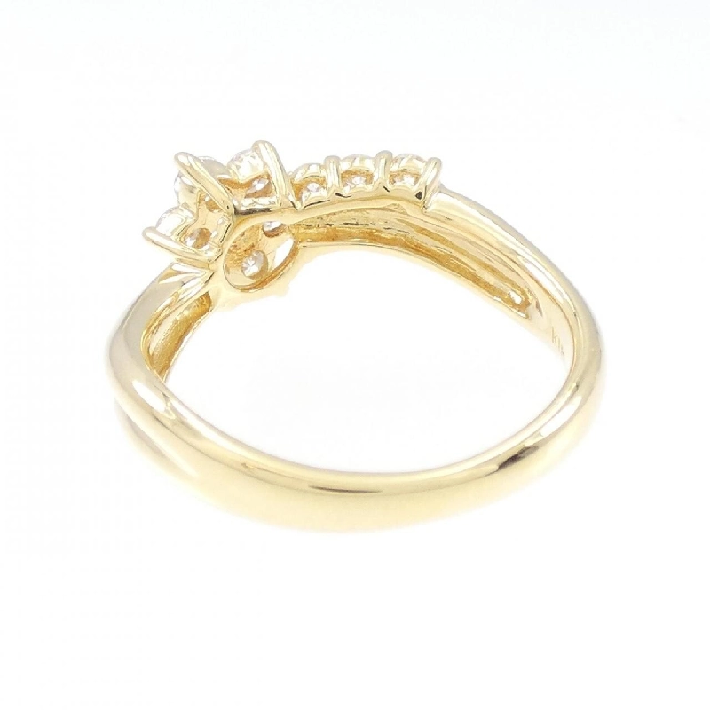 Nhẫn kim cương hoa K18YG 0.50CT 673129