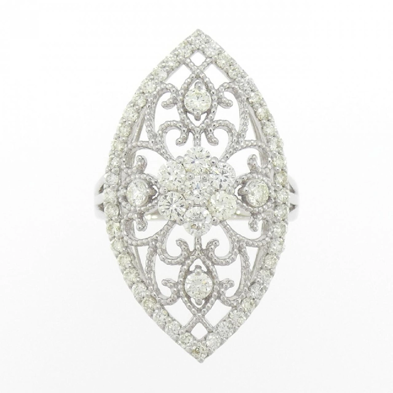 Nhẫn kim cương K18WG hoa 1.01CT 669276