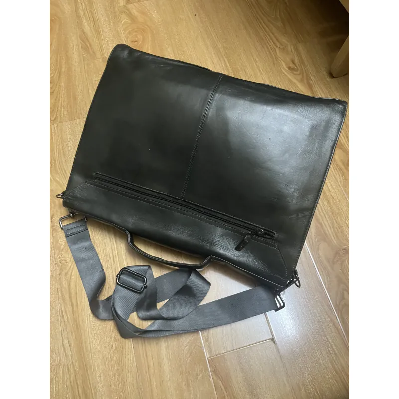 Cặp nam 37x29x9 công sở da thật 2hand 996739