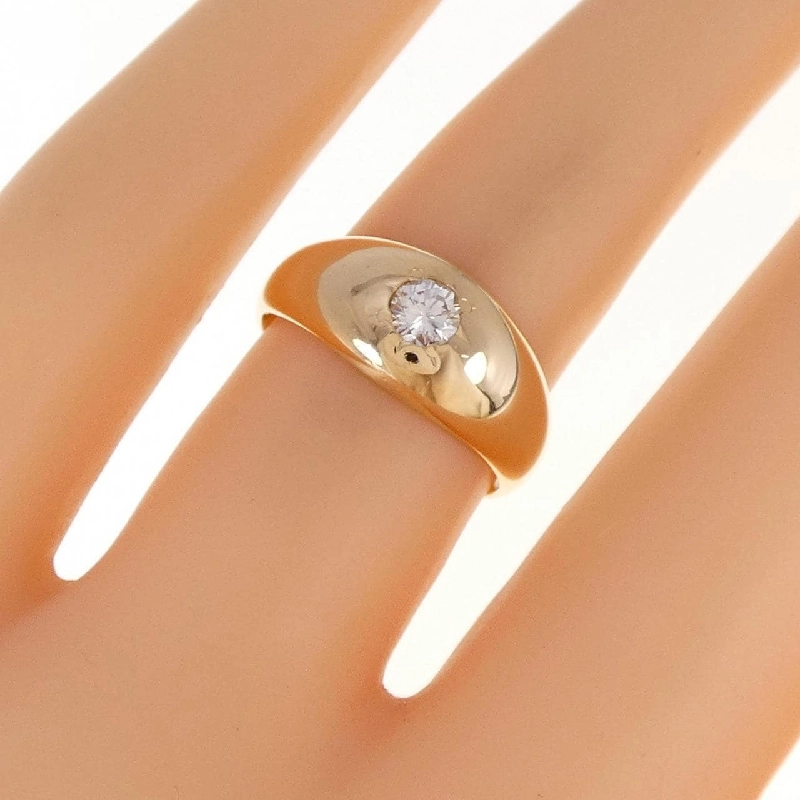 Nhẫn kim cương K18YG 0.2CT 672672