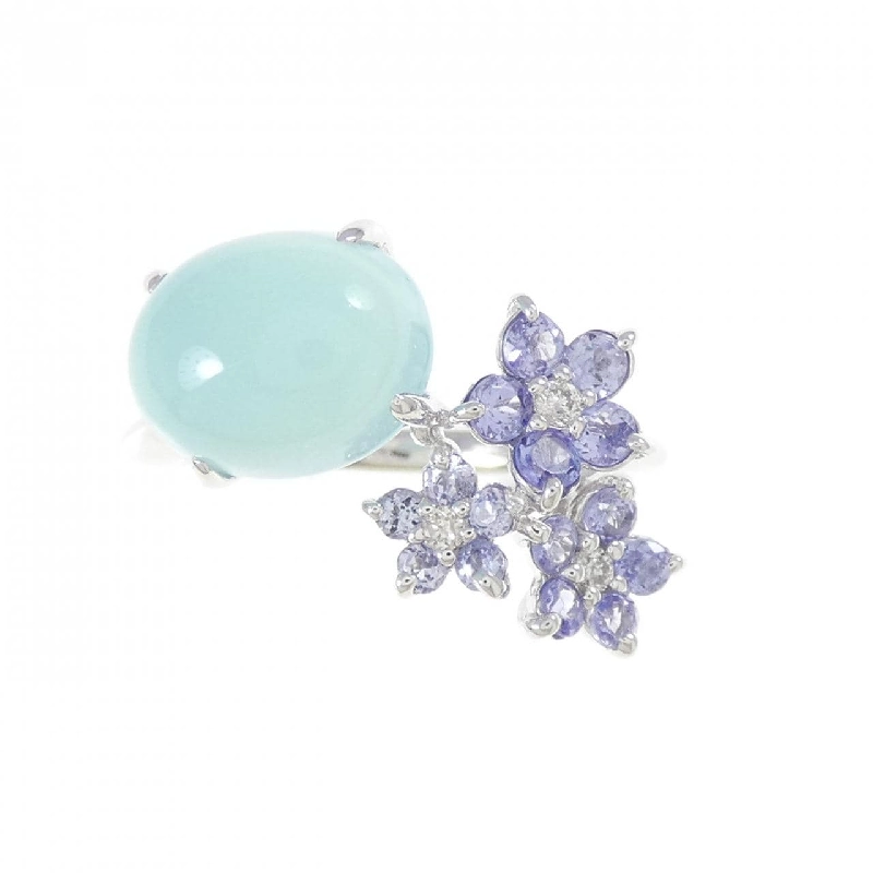 K18WG Nhẫn Đá Màu - Hàng hiệu Chính hãng 854538