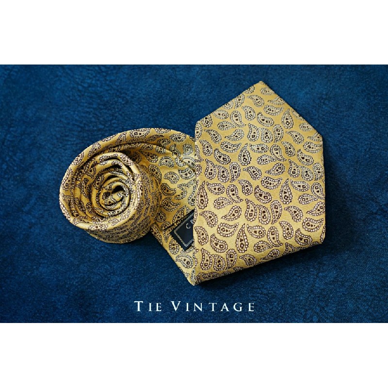 Paisley woven silk tie 7535