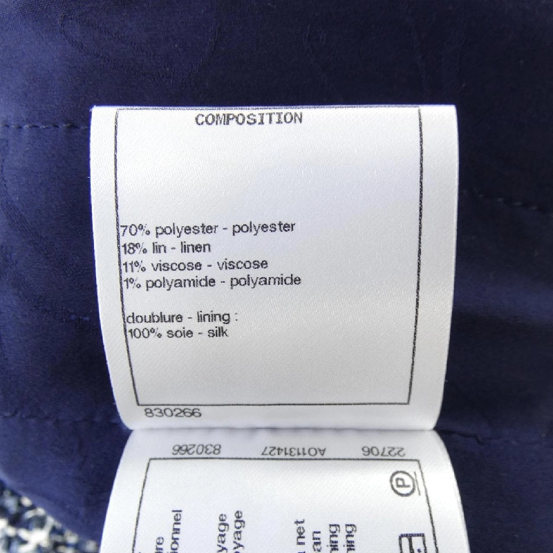 Áo khoác không cổ CHANEL P58382V44202 - Hàng hiệu Authentic 814412