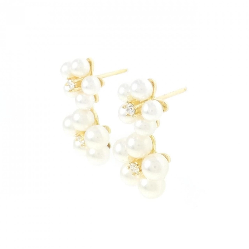 K18YG Bông tai ngọc trai Akoya - Hàng hiệu Chính hãng 868643