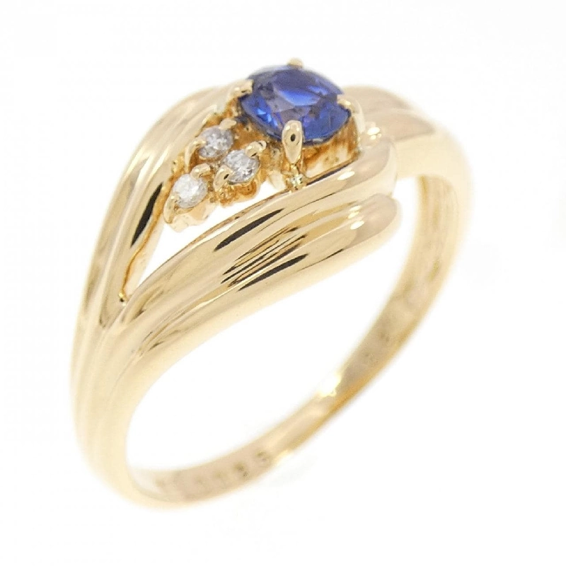 Nhẫn Sapphire K18YG 0.28CT - Hàng hiệu Chính hãng 850256