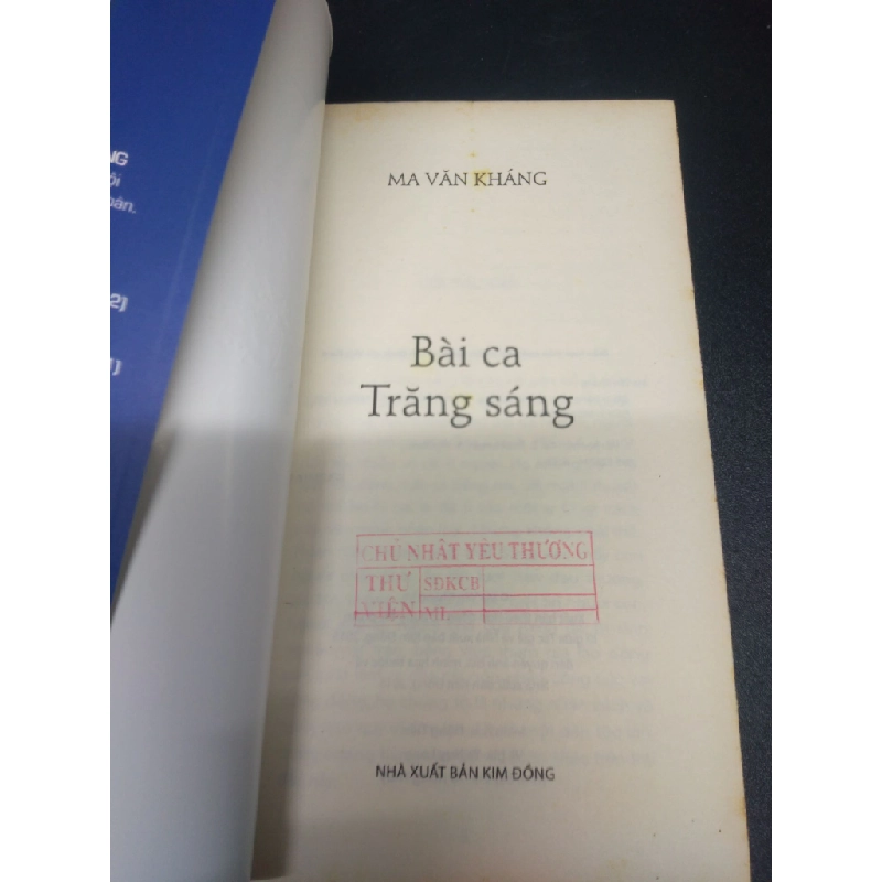 Bài ca Trăng sáng năm 2015 mới 70% ố vàng nặng có mộc đỏ đầu sách HCM2602 văn học 341852