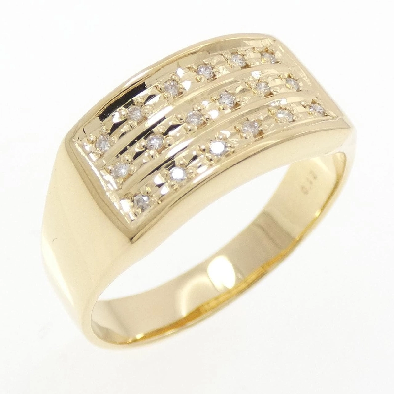 【Sản phẩm mới】Nhẫn kim cương K18YG 0.12CT 666435