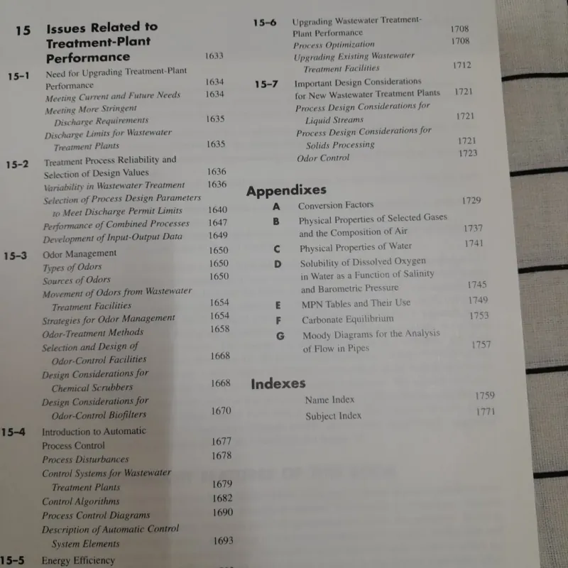 Sách ngoại văn Anh- WASTEWATER ENGINEERING 4ED. Metcalf & Eddy 2004. Print Sing. Như mới 598287