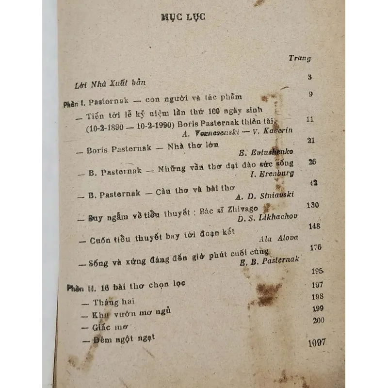 Boris Pasternak, con người và tác phẩm (bao gồm thiên tiểu thuyết Bác sĩ Zhivago) 702987