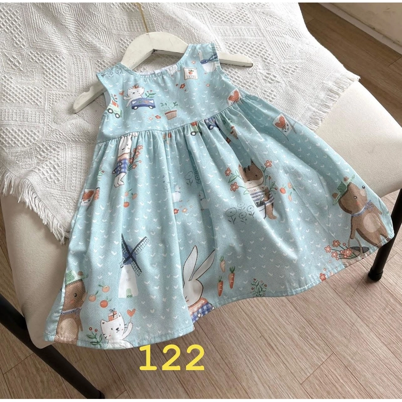 Váy thỏ xanh khoét lưng 499857