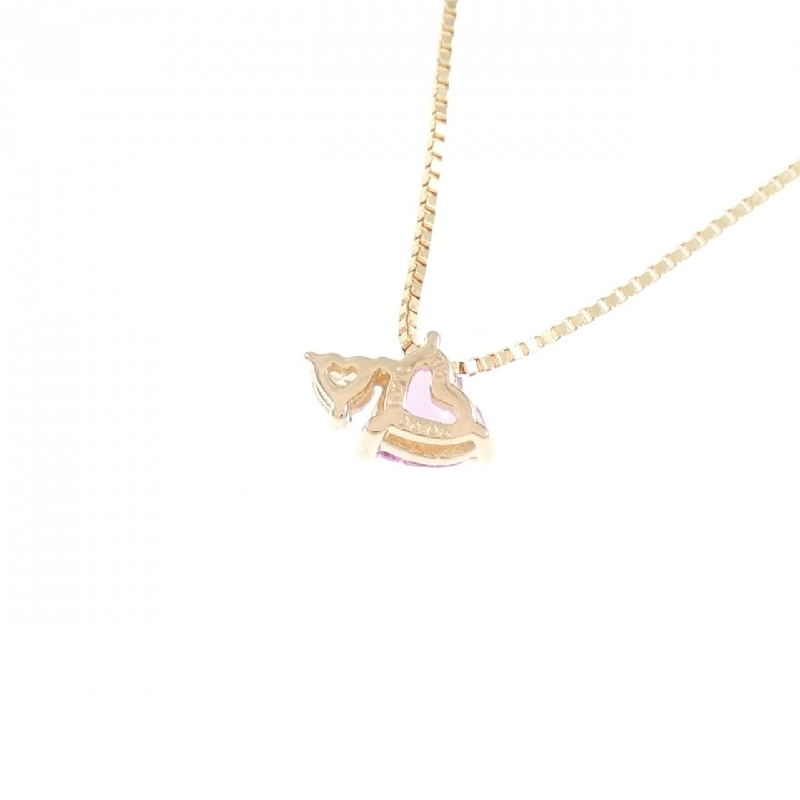 K18PG Dây chuyền hình trái tim Sapphire 0.43CT - Hàng hiệu Chính hãng 862735